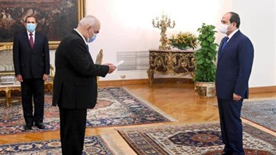 السيسي يشهد أداء حلف اليمين للمستشار حسين مصطفى فتحى رئيسا لهيئة قضايا الدولة