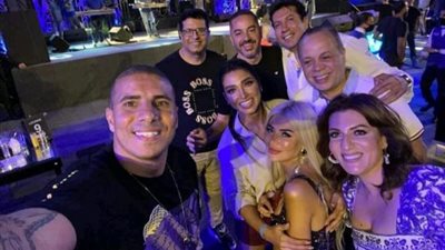 صورة تجمع العمالقة.. محمد زيدان برفقة روجينا وأشرف زكي وهاني رمزي