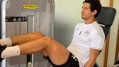 بالصور.. المنتخب الأولمبي يؤدى مرانه الأخير قبل السفر لطوكيو