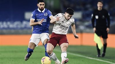 ارسنال يتعادل سلبيا مع برايتون في الشوط الأول