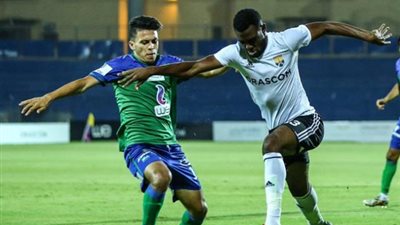 الجونة يتقدم على مصر المقاصة بهدف فى الشوط الأول