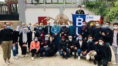 بالصور .. جامعة بدر تنظم رحلة تعليمية لطلاب كلية الطب البيطرى فى المتحف الجيولوجى