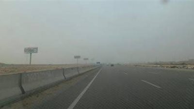 إغلاق طريق السويس الصحراوي بسبب الشبورة