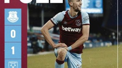 وست هام يهزم إيفرتون بهدف دون رد