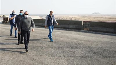 بالصور..أول جولة تفقدية للرئيس السيسي في 2021