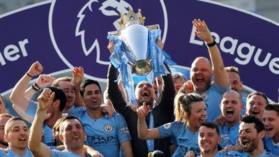 مانشستر سيتي يتوج بلقب الدوري الإنجليزي بالفوز علي وست هام 3-1