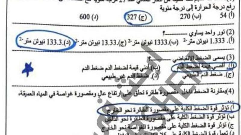 تسريب امتحانات الشهادة