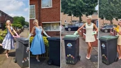 تريند السوشيال ميديا.. حكاية المرأة التى تخرج يوميًا بكامل أناقتها لإلقاء القمامة