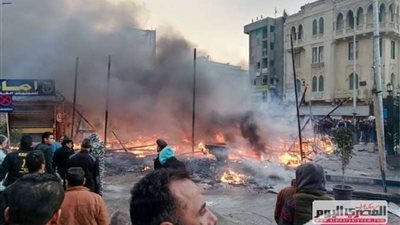 تكييف يتسبب في حريق السيدة زينب نتيجة ماس كهربائي