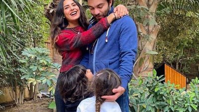 ريهام أيمن تحتفل بشفاء شريف رمزي من كورونا بصور رومانسية