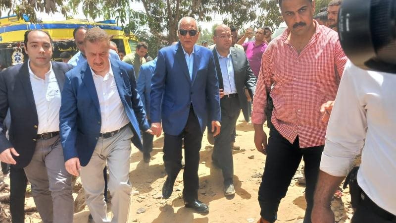 محافظي الجيزة والمنوفية