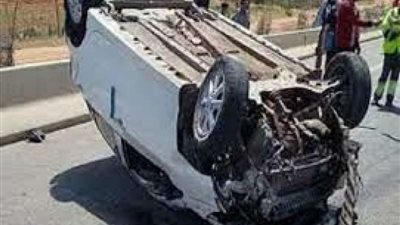 بعد انقلاب عربة ثلوج .. عودة حركة السيارات في دائري المعادي