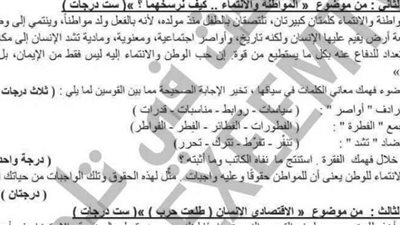 مضاد كلمة «فِنان» ومفرد «أواصر» وجمع «الفطرة».. أسئلة محيرة في اللغة العربية بامتحانات الدبلومات الفنية 2024 اليوم
