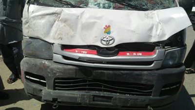 مصرع وإصابة 5 أشخاص بحادث تصادم سيارتين نقل وميكرباص في قليوب