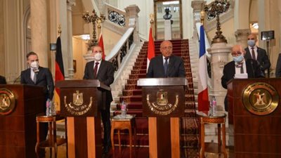 تفاصيل اجتماع وزراء خارجية مصر وفرنسا وألمانيا والأردن في القاهرة