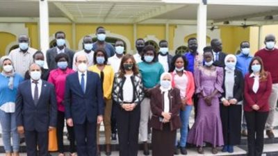 وزيرة الهجرة تلقى محاضرة للإعلامين من جنوب السودان