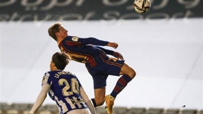 برشلونة ينهي الشوط الأول بهدف في شباك سوسيداد