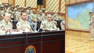 رئيس أركان القوات المسلحة يشهد المرحلة الرئيسية لمشروع مراكز القيادة الإستراتيجى التعبوى