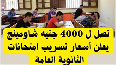 من 1000 إلى 4000 جنيه.. شاومينج تقدم عروض تسريبات امتحانات الثانوية العامة 2024 لمدة ساعتين
