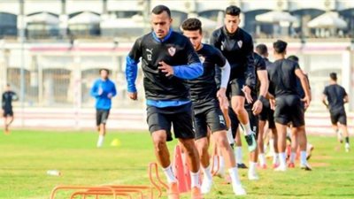 تدريبات تأهيلية لثلاثي الزمالك