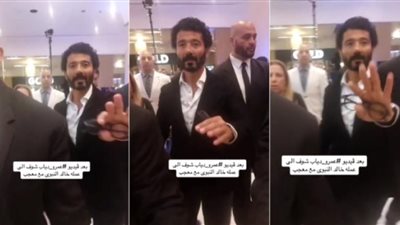 انتو حصلكم ايه  بعد فيديو عمرو دياب.. خالد النبوي ينفعل على معجب
