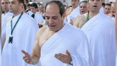 أول صورة للرئيس السيسي في الأراضي المقدسة لأداء فريضة الحج