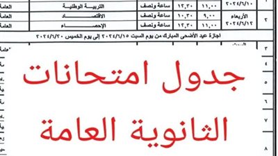 راجع الأيام.. جدول امتحانات الثانوية العامة 2024 للمواد الأساسية