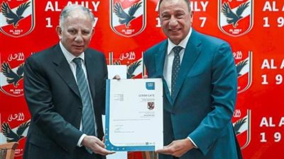 الخطيب عن شهادة «الأيزو»: هذه أول خطوة للأهلي