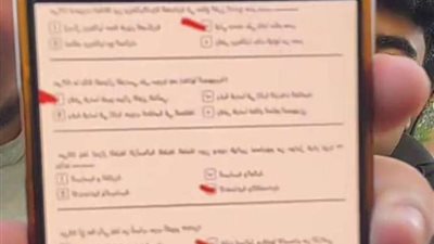 عاجل.. التعليم تضبط ورقة امتحان التاريخ المتداولة عبر مواقع التواصل الاجتماعي لطلاب الثانوية العامة 2024