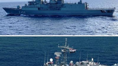 القوات البحرية المصرية واليونانية تنفذان تدريبا بحريا بنطاق الأسطول الشمالى