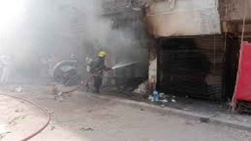 حريق مصنع بويات بأكتوبر