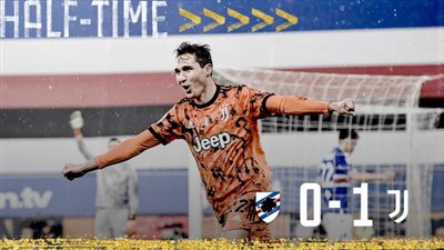 كييزا يتقدم ليوفنتوس على سامبدوريا في الشوط الأول