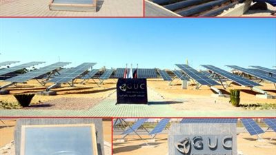 بالصور .. طالب بهندسة الألمانية بالقاهرة يقدم مشروع تخرج سخان شمسي مدمج منخفض التكلفة