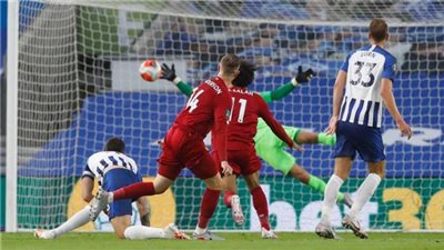 ليفربول يتعادل أمام برايتون سلبيًا في الشوط الأول