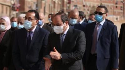 تفاصيل جولة الرئيس التفقدية لمنطقة عزبة الهجانة