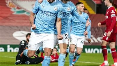 ليفربول يخسر برباعية أمام المان سيتى فى الانفيلد.. وصلاح يسجل هدف حفظ ماء الوجه