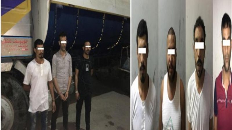 ضبط 4 أشخاص حال شروعهم