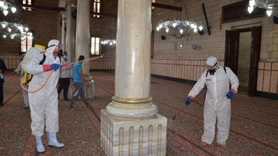 تفاصيل مواصلة «الأوقاف» لحملة نظافة وتعقيم المساجد