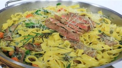 «زي المطاعم».. أسهل طريقة لتحضير باستا ستيك