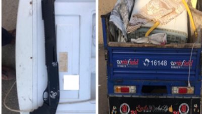 بالصورة .. أجهزة تأمين محور قناة السويس تضبط بندقية خرطوش