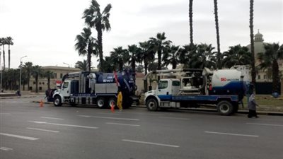 محافظة الجيزة تدفع ب 497 سيارة شفط للتعامل السريع مع هطول الأمطار