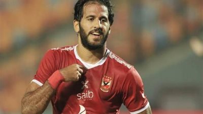 مروان محسن يشارك في مران الأهلي قبل مواجهة سيمبا التنزاني