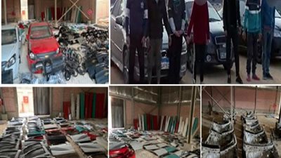 بالصور .. سقوط أخطر عصابة لسرقة السيارات بالجيزة