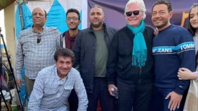 صور.. حسين فهمي وأحمد زاهر يبدآن تصوير فيلم ”فارس”