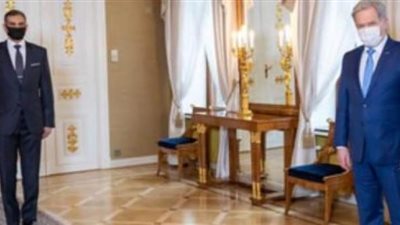 تفاصيل مباحثات الرئيس الفنلندى مع السفير المصرى