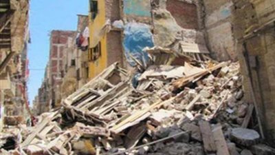 قرار عاجل من النيابة بشأن انهيار عقار بحي الجمرك بالأسكندرية