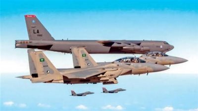 مقاتلات سعودية تشارك في مناورات علم الصحراء بالإمارات