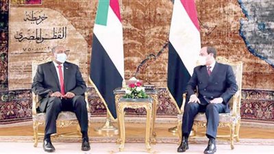 بدء اللقاء الثنائي بين السيسي والبرهان