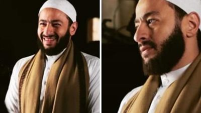 حمادة هلال باللحية والجلباب الأبيض: أنا خدام آل بيت النبي