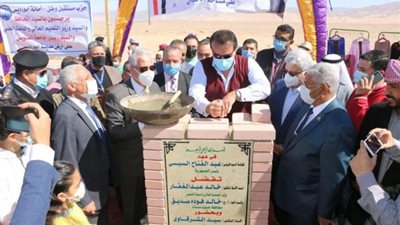 بالصور .. وزير التعليم العالي يضع حجر الأساس لفرع جامعة السويس في جنوب سيناء